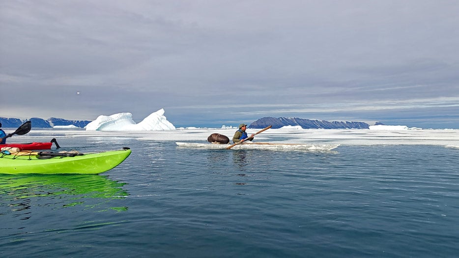 Kajak-Ausflug in Qaanaaq