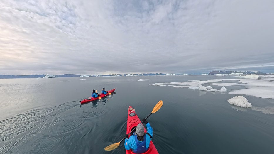 Kajak-Ausflug in Qaanaaq