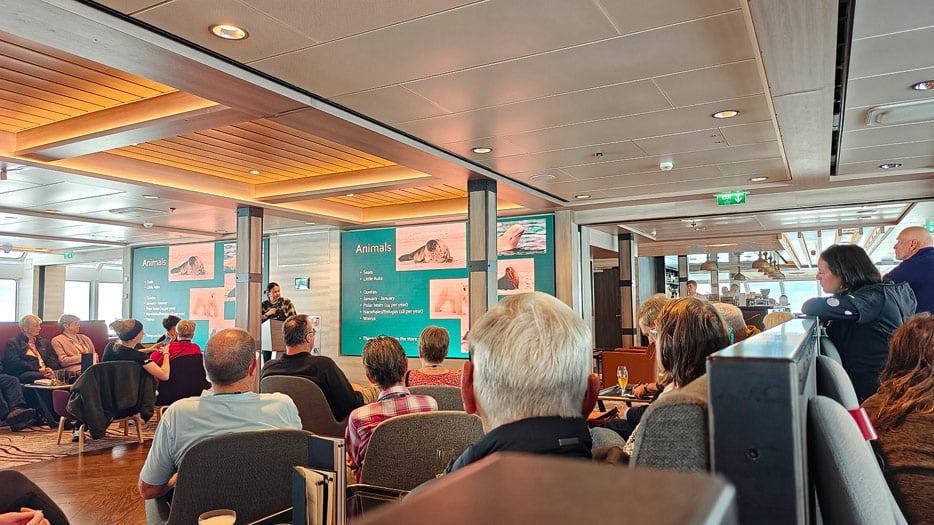 Vortrag in der Explorer Lounge