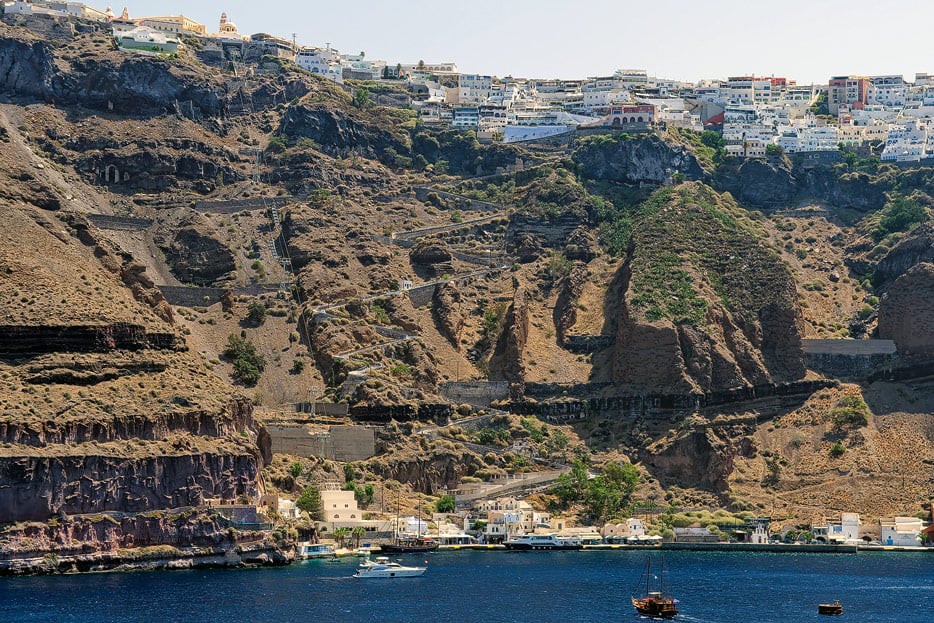 Eselspfad in Santorini