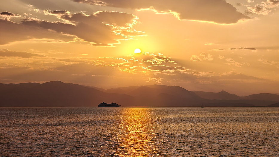Sonnenaufgang nahe Korfu