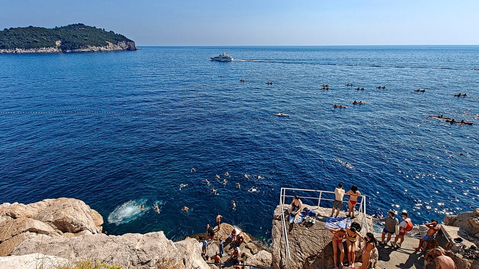 Klippenspringer, Buza-Bar in Dubrovnik