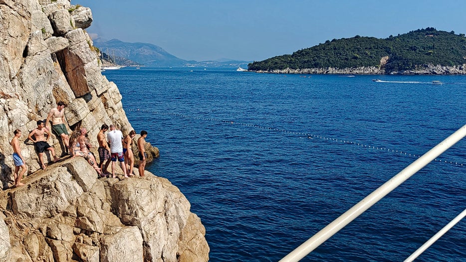Klippenspringer, Buza-Bar in Dubrovnik