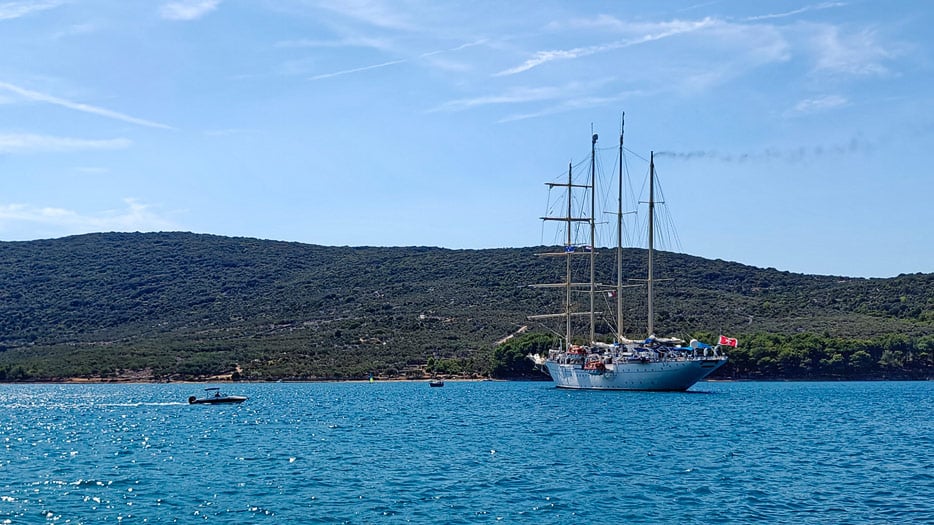 Star Clipper vor Cres