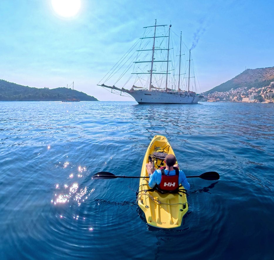 Star Clipper vor Dubrovnik