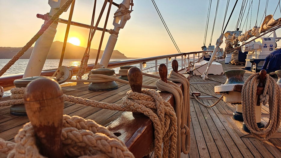 Sonnenuntergang bei Santorini