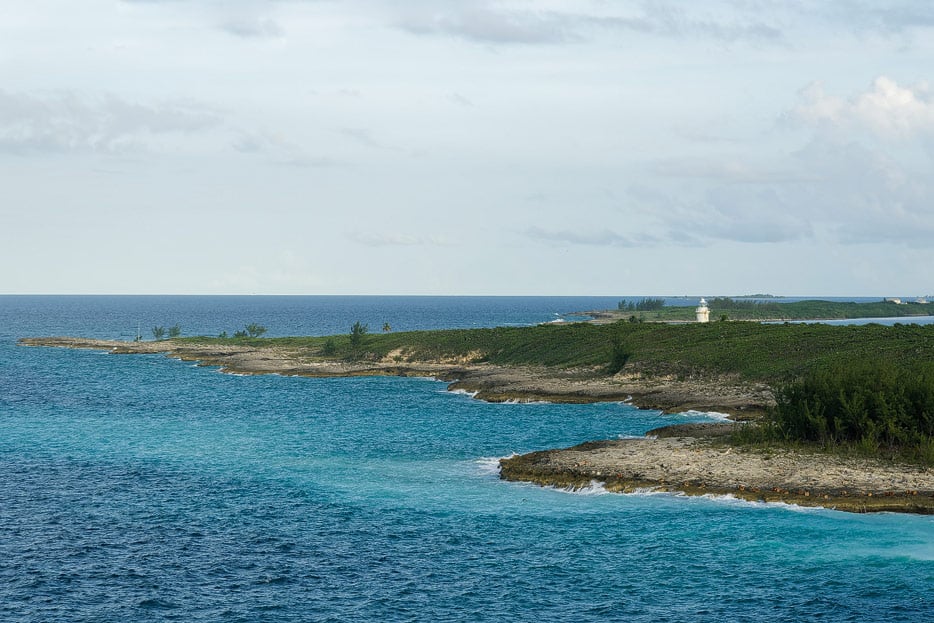 unerschlossener Bereich der Insel, historischer Leuchtturm