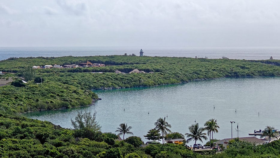 unerschlossener Bereich der Insel