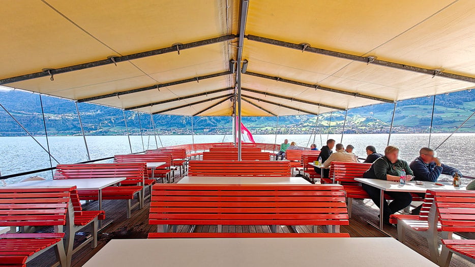 Oberdeck hinten
